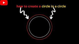 how to make a circle inside a circle! using html and css