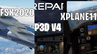 New FSX 2020 VS XPLANE11 VS P3DV4 (GAMEPLAY)