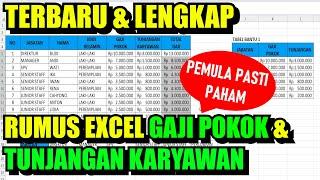 Cara Membuat Rumus Excel Gaji Pokok dan Tunjangan Karyawan TERBARU 2023 Lengkap