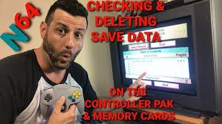 How to View and Delete Save Data on N64 Memory Cards - Tips & Tricks