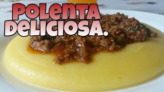 Receita fácil de polenta//