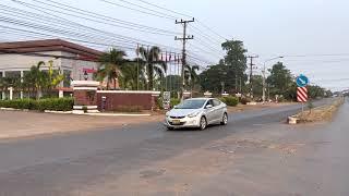 Driving (Route Guide )Pakse International Airport To Arawan Reverside Hotel,Champasak, Laos