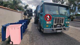 Trash Truck POV: Taking out the trash.