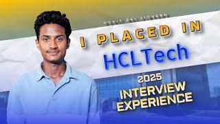 I Got Placed in HCLTech | Rohit Sai Vignesh |