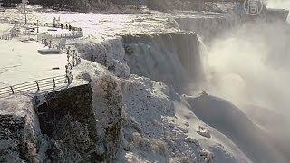 Ниагарский водопад замерз (новости)