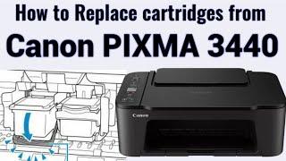 How to Replace the Cartridges on Canon TS3440 Printer