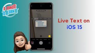 How to use Live Text | iOS 15 feature