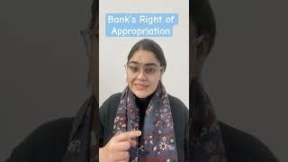 Right of Appropriation In Banking | Principles & Practices of Banking Syllabus |JAIIB PPB Questions