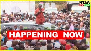 LIVE - Ruto BLOCKED by Huge Crowd at Dagoretti Mutuini Market