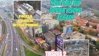 Beograd po novom planu Bip dobija visoke zgrade,Tiršova izašla iz zemlje,zgrada Hitne pomoći zidanje