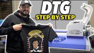 DTG Printing Step By Step - Omniprint - FreeJet 330 - Millennial Threads