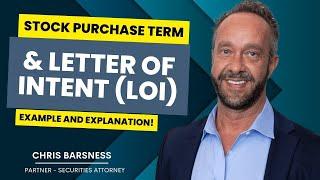 Stock Purchase Term Sheet & Letter of Intent (LOI): Example and Explanation!