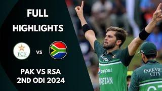 Pakistan vs South Africa 2nd ODI Highlights 2024 | Pak vs SA