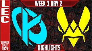 KC vs VIT Highlights | LEC W3D2 Summer 2024 | Karmine Corp vs Team Vitality Week 3 Day 2