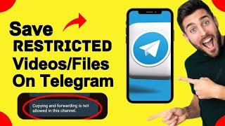 how to save telegram videos | restricted content Saving bot