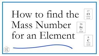 How to Find the Mass Number of an Element