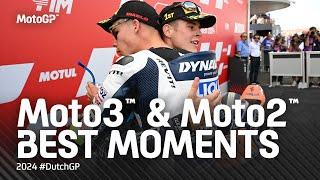 Moto3™ & Moto2™ Best Moments!  | 2024 #DutchGP