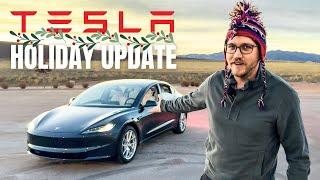 Tesla's Huge 2024 Holiday Update Is Here! Unwrapping Apple Watch App, Weather, Light Shows & More