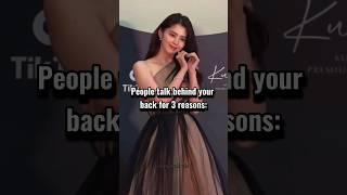 People talk behind your back for 3 reasons  #aesthetic #life #girl #motivation #shorts