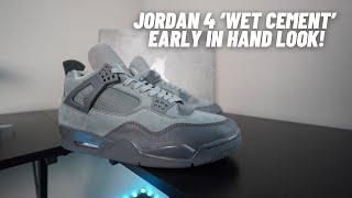 Jordan 4 ‘Wet Cement’ Early Look Unboxing & On  Feet Review