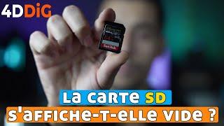 Comment réparer une carte SD pleine mais vide - Réparation de la carte SD ？