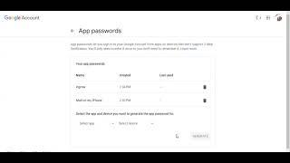 How to Create App Passwords in Gmail #2023 #SMTP #server