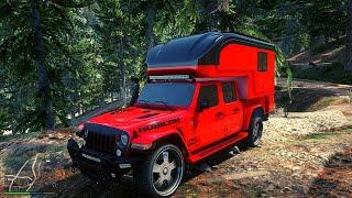 GTA 5 RTX 3090 Shaders | Jeep Gladiator Off-Road Camper (60 FPS)