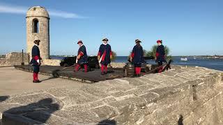 Castillo de San Marcos cannon firing St. Augustine Florida