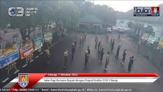 Jalan Pagi Bersama Bupati dengan Prajurit Kodim 0703 Cilacap