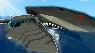 MEGALODON ATTACKS CRASHED PLANE! - Stormworks Multiplayer Gameplay - Megalodon Attack Survival