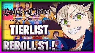 TIERLIST REROLL SAISON 1 ! - Black Clover: Mobile