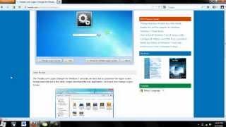 How to change lock screen on Windows 7