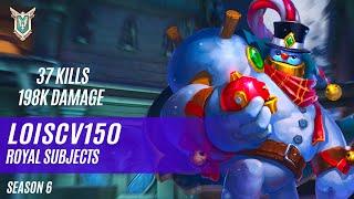 37 KILLS 198K DAMAGE LOISCV150 BOMBKING PALADINS COMPETITIVE (SEASON 6) ROYAL SUBJECTS