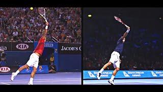 Roger Federer - 30 Outstanding Backhand Smashes (HD)