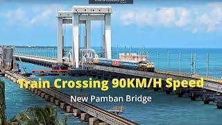 New Pamban Bridge Milestone: Train Speed Test at 90 KM/H in Just 2 Minutes | Rameshwaram