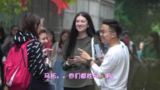 pick up girls only speaking Chinese prank