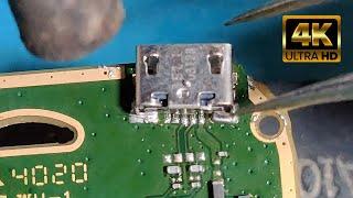 Charging pin repair || Samsung Mobile Charging port replacement || Charging port replacement