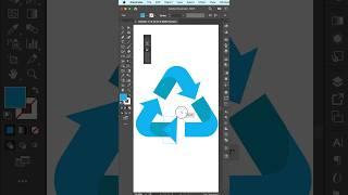 Recycling Symbol ️ How to Create #shorts #illustrator #logo #tutorial