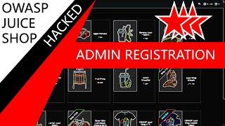    Admin Registration (Improper Input Validation)