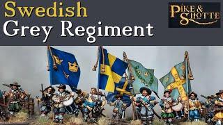 Pike & Shotte - Swedish Grey Regimet .Thirty Years War.