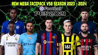 NEW MEGA FACEPACK V58 SEASON 2023 - 2024 || PES 2021 SMOKEPATCH & INFERNO || SIDER & CPK VERSION