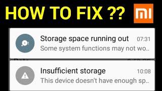 How To Fix Storage Space Running Out Some System Function May Not Work Problem | Phone Storage Full