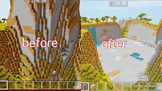 How to clear land in minecraft pe quickly