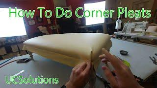 Upholstery for Beginners - How to Finish a Bench Seat - Tricky Corner Pleats Made Simple!