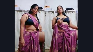 Purple saree outlook tango live streaming video tutorial #tango #periscope