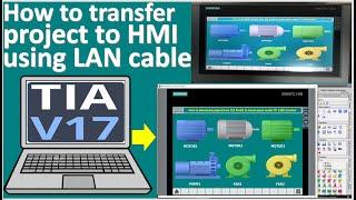 How to transfer project from TIA portal V17 to HMI TP 1200 Comfort