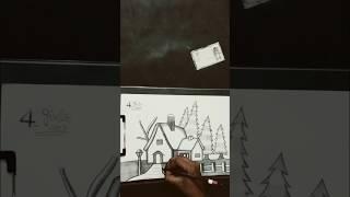 How to draw a house  #trending #shortvideo #house #art @4girlsArt #drawing #viralshorts #shorts