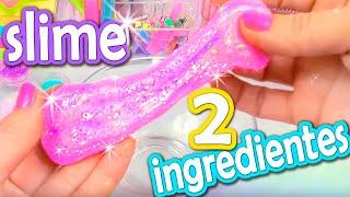 HAZ SLIME CON 2 INGREDIENTES  SI FUNCIONA! Súper Fácil