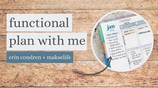 Functional Plan with Me ft Planner Kate | Erin Condren Vertical LifePlanner | MakseLife Goal Setting