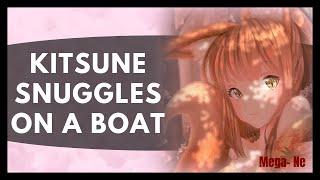 Kitsune Snuggles on a Boat ASMR Roleplay Sleep Aid [Springtime][Sakura][Snacks]